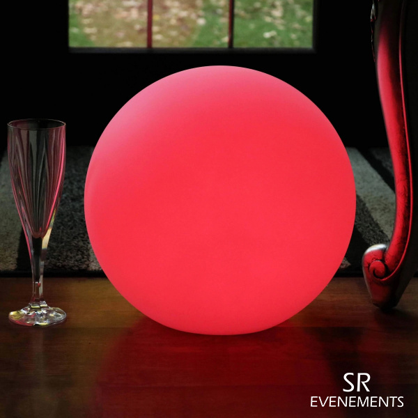 location sphere lumineuse 30cm sr evenements
