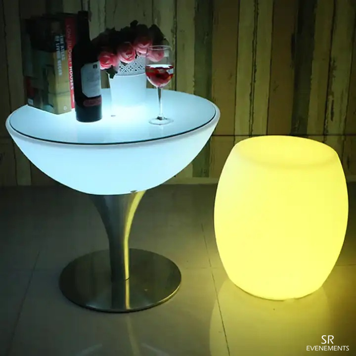 pouf tabouret lumineux sr evenements 2