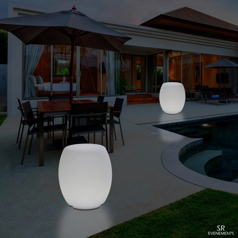 pouf tabouret lumineux sr evenements 3