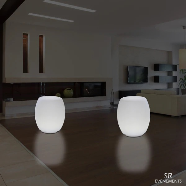 pouf tabouret lumineux sr evenements 5