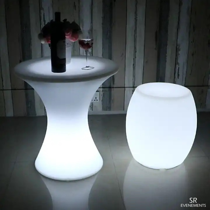 pouf tabouret lumineux sr evenements 6