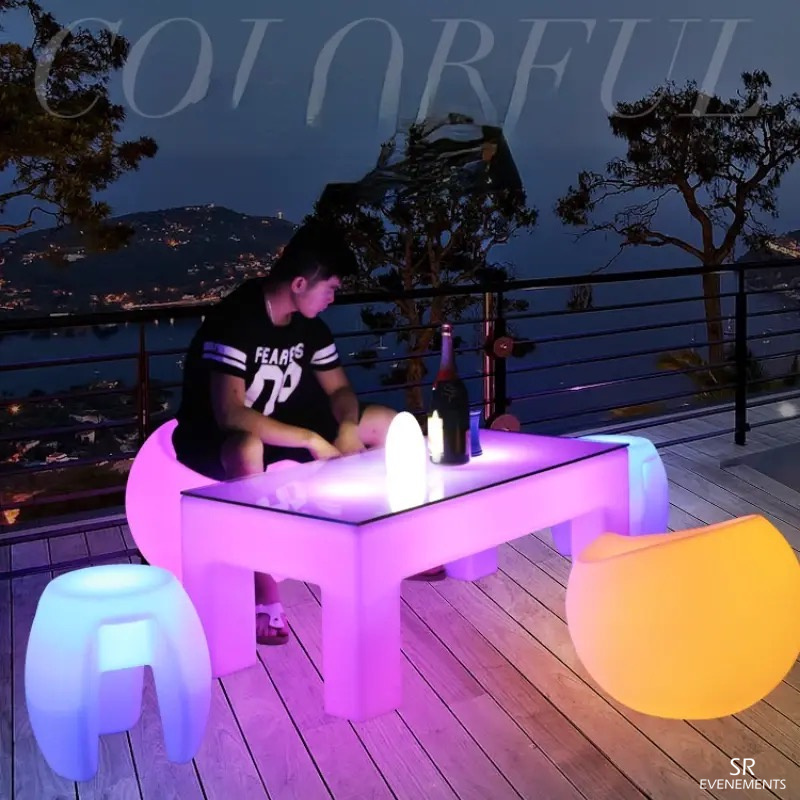 table basse lumineuse leds sr evenements 5