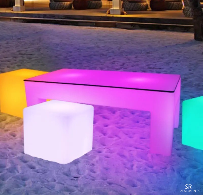 table basse lumineuse leds sr evenements 7