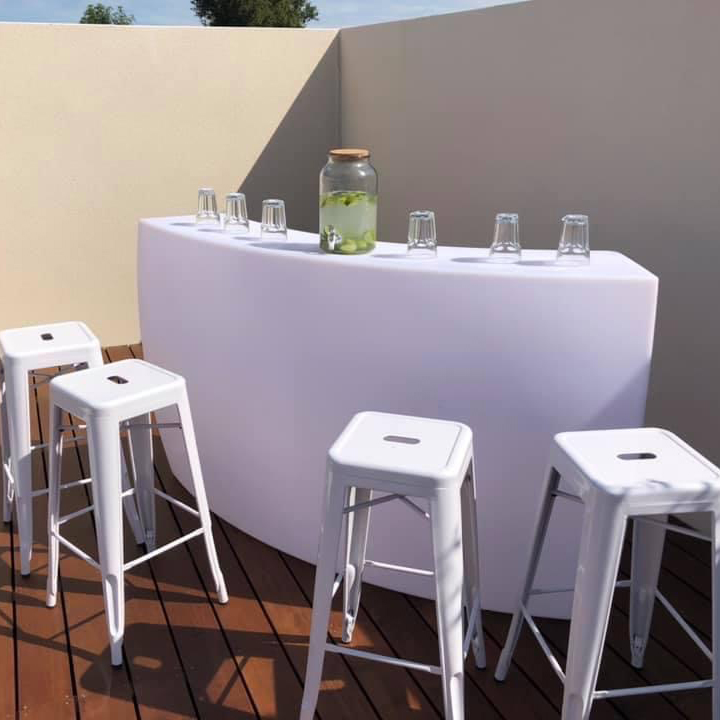 Location Tabouret Haut Acier Blanc Sr Evenements 1