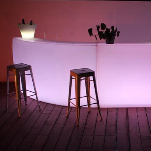 Location Tabouret Haut Acier Blanc Sr Evenements 3