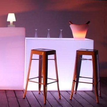 Location Tabouret Haut Acier Blanc Sr Evenements 4