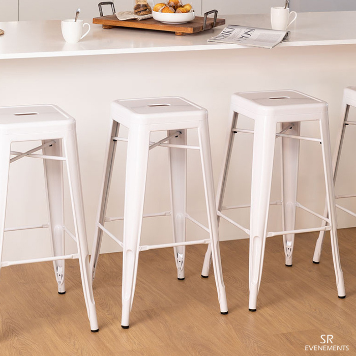 Tabouret haut acier
